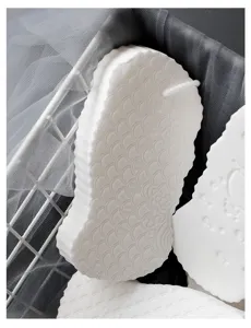 Soft baby bath sponge exfoliating body scrubber for kids infants safe skin tender washing tool