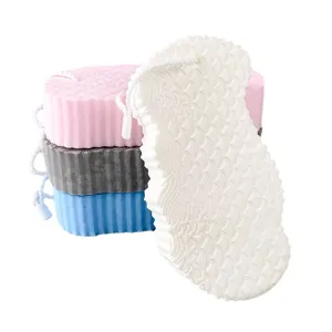 Baby exfoliating bath sponge soft infant body scrubber kids gentle skin cleaning tool set