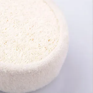 Natural Loofah Bath Sponge Exfoliating Plant Fiber Round Body Scrubber for Daily Shower