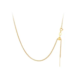 Gold adjustable fine chain necklace for women elegant minimalist universal jewelry piece
