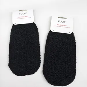 Nouveau gant de douche exfoliant double face, gant de gommage en nylon pour le corps entier.