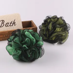 Mesh bath sponge set dual color loofah foaming net for body washing shower cleaning