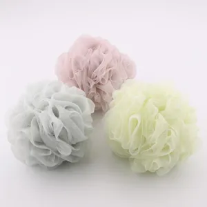 Grand éponge de douche filet de bain douce 60g boule de bain pour nettoyage corporel exfoliant.
