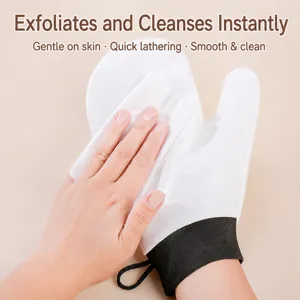 Tanning mitt flocking applicator glove for body lotion self tanner oil SPA massage tool.