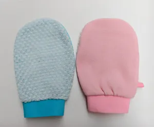 Peeling Duschhandschuhe doppelseitige Netz Badewanne Massage Handschuh für Körper SPA