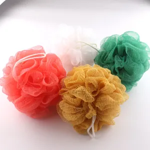 Buntes Duschschwamm Set, weiche Netz Peeling Bälle für die tägliche Körperpflege.