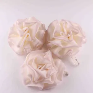 Morbida spugna da doccia a forma di rosa, grande rete da bagno per schiuma ricca e scrub