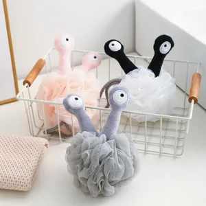 Éponge de douche monstre mignonne filet souple boule de bain pour le nettoyage du corps