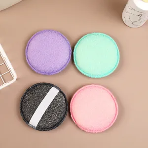Spugna da bagno esfoliante rotonda set, morbida spugna doccia colorata per la pulizia corpo.