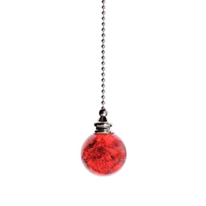 Kristalglas Gebarsten Bal Zonnevanger Hanger Raam Hangend Ornament Ventilator Trekketting Lichtschakelaar Huisdecoratie