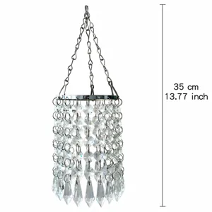 Crystal chandelier pendant hanging decoration lampshade accessory for home decor and weddings.