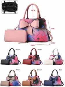 Bolso Saco de Cuero PU para Mujer Vintage Degradado Bolso Bandolera Gran Capacidad Bolso de Mano con Lazo y Monedero