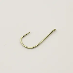 Ami da Pesca a Gambo Lungo Senza Ardiglione Squaletto Acciaio al Carbonio Legato Accessori per la Pesca alla Carpa