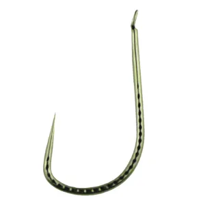 Amo da pesca senza ardiglione gambo lungo texture scaglia di drago per carpa sportiva.