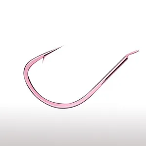 Pink Izumi Barbed Fishing Hooks High Carbon Steel Thin Wire Forged Fishing Tackle Accessories
