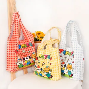 2025 new plaid fabric vest bag ins niche shoulder bag women casual large capacity tote bag