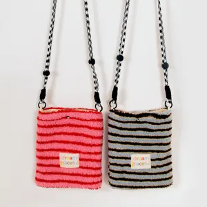 Fluffy lamb wool crossbody bag for women, cute winter small shoulder phone bag casual chic.