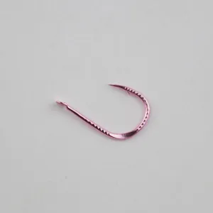 Barbed Fishing Hooks Pink Metal Hammered Iseni Fishing Hooks For Freshwater Reservoir Fishing Outdoor Sports Tackle