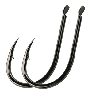 Carbon Steel Barbed Chinu Fishing Hooks Saltwater Freshwater Fishing Tackle Angled Mouth Fish Hook