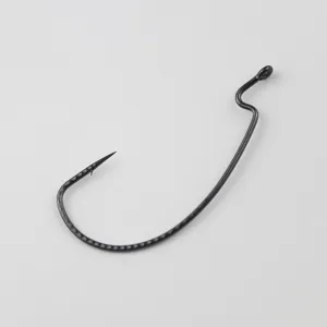 Ami da Pesca in Acciaio al Carbonio Wide Gap Crank Hook per Soft Bait Texas Rig Attrezzatura da Pesca