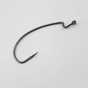 Amo da pesca wide gap in acciaio al carbonio per montatura Texas e esche in silicone.