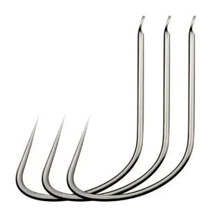 Heavy duty barbless fishing anchor hooks, extra large straight shank design for big fish.