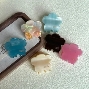 Acetate Floral Hair Claw Medium Hair Clip Cute Flower Hair Accessories For Women Daily Styling Sweet Hair Styling Tool