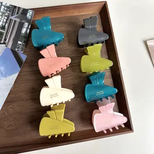 Korean fresh acetate hair claw cute jelly color side bangs small clip for women daily wear