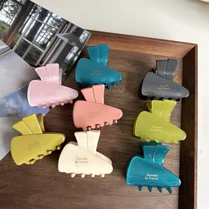 Colorful translucent acetate hair claws jelly color mini claw clips for women cute hair accessories
