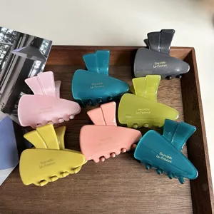 Colorful acetate hair claw clips set, sweet jelly style cute hair accessories for daily use.