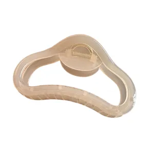 Große geometrische Haarklammer für Damen, transparente Acryl Haarklaue für das tägliche Styling.