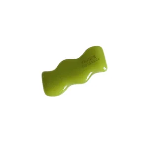 Fermaglio per capelli ondulato in acetato verde dolce carina frangia laterale stile quotidiano