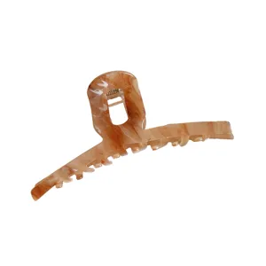 Large marble hair claw clip for thick hair, elegant French style fashion accessory for women.