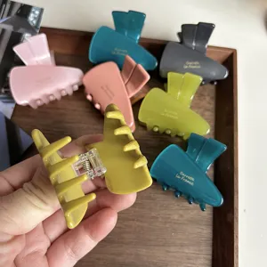 Jelly acetate hair claw clips cute colorful geometric hair accessories for women and girls