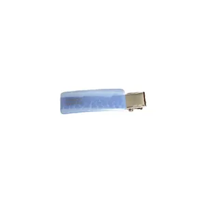Blue acetate marble side hair clip fringe barrette for daily wear sweet hair accessories