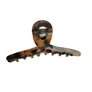 French style large tortoiseshell hair claw clip acetate shark clip for women hair accessories