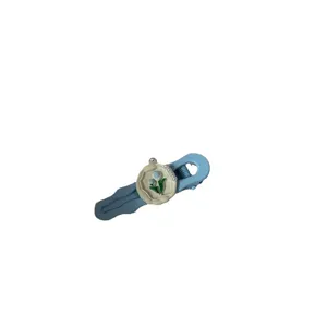 Blue tulip hair clip cream style hair accessory sweet floral side clip elegant hair styling tool