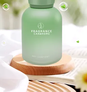 Car Air Freshener Glass Bottle Gradient Green Long Lasting Fragrance Aroma Diffuser