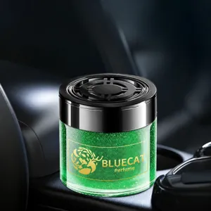 Car air freshener solid perfume gel long lasting gardenia scent auto interior ornament