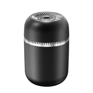 Minimalist black car diffuser solid balm air freshener for automotive interior decoration.