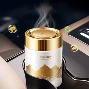 Premium car solid air freshener balm long lasting fragrance auto interior perfume jar decor