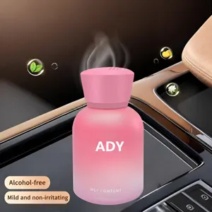 Car air freshener long lasting fragrance premium vehicle perfume pink glass bottle interior decor
