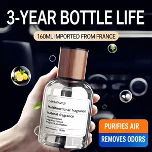 Car air freshener long lasting fragrance perfume bottle for auto interior odor elimination 160ml