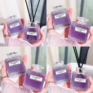 Lavender aroma diffuser glass bottle room fragrance long lasting home air freshener set