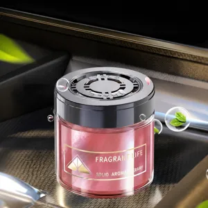 Car Air Freshener Solid Balm Long Lasting Aromatherapy Deodorant Fragrance Ornament For Auto Interior Home Office