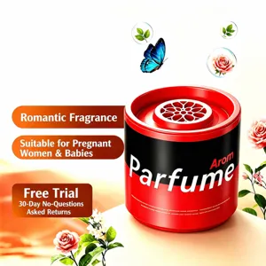 Solid Air Freshener Long Lasting Plant Spices Fragrance Deodorant For Car Home Bedroom Bathroom Aromatherapy Tin Can