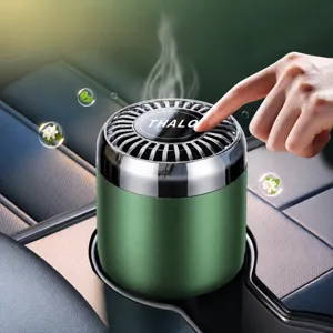 Deodorante per auto solido alla gardenia, profumo a lunga durata, diffusore in metallo.