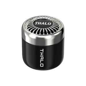 Deodorante per auto di lusso profumo solido a lunga durata design nero e argento