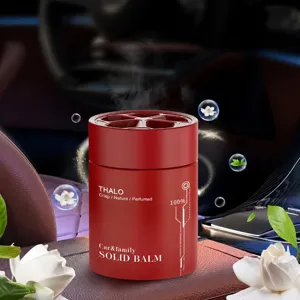 Car solid balm air freshener long lasting fragrance car perfume interior deodorant pot
