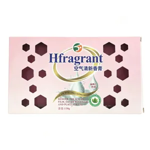 Hfragrant solid air freshener paste, almond milk scent, long-lasting odor remover for car and room.